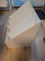 4 witte tijdschriften bakken metaal, Ophalen of Verzenden, Zo goed als nieuw, Minder dan 150 cm, Minder dan 100 cm