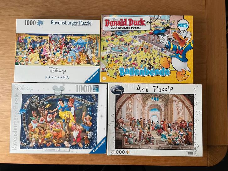 Ravensburger Disney puzzels 1000 st jan van haasteren wasgij, Hobby en Vrije tijd, Denksport en Puzzels, Zo goed als nieuw, Legpuzzel
