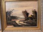 Schilderij: Landschap met huisje, Antiek en Kunst, Kunst | Schilderijen | Klassiek, Ophalen