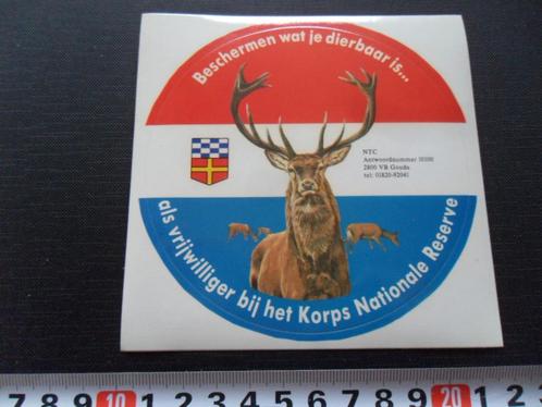 sticker Leger Landmacht Korps Nationale Reserve *, Verzamelen, Stickers, Zo goed als nieuw, Bedrijf of Vereniging, Ophalen