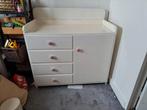 Commode, dressoir wit, massief hout, stevig, Ophalen, Gebruikt, 50 tot 70 cm, 100 cm of meer