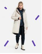 Reset winterjas saint Louis xl 42, Kleding | Dames, Jassen | Winter, Wit, Maat 42/44 (L), Ophalen of Verzenden, Zo goed als nieuw