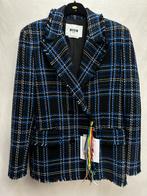 Msgm blazer it 42 M €639,95 colbert boucle tweed, Ophalen of Verzenden, Zo goed als nieuw, Maat 38/40 (M), Blauw