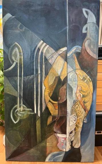 Schilderij Mask & Mirror 120x69cm keltisch beschikbaar voor biedingen