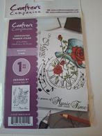 Nieuwe stempel Crafter's Companion Music Time, Hobby en Vrije tijd, Ophalen of Verzenden, Nieuw, Unmounted stempel