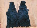 Sexy zwart kanten bustier bh topje festival top maat S Nieuw, Ophalen of Verzenden, Zwart, BH