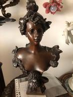 Antieke vrouwen buste legering circa 40 cm, Antiek en Kunst, Ophalen