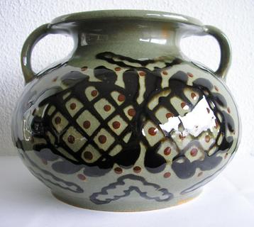 Karlsruhe art nouveau / Jugendstil vaas vase Alfred Kusche beschikbaar voor biedingen