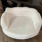 Mand beige/wit hond/kat ribstof, Ophalen of Verzenden, Zo goed als nieuw, Pluche