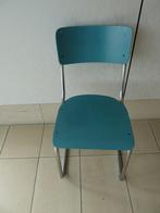 Vintage Gispen stoel, geverfd blauw, gebruikt/ uitverkoop, Ophalen