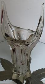Glaskunst vaas kristal uniek gaaf oud bijzonder, Antiek en Kunst, Antiek | Glas en Kristal, Ophalen of Verzenden