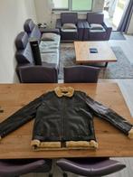 Nieuwe echt lederen heren jas 5xl, Kleding | Heren, Jassen | Winter, Ophalen of Verzenden, Nieuw, Overige maten, Zwart