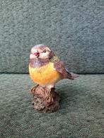 Vogeltje herfst decoratie pimpelmees, Verzamelen, Beelden en Beeldjes, Ophalen of Verzenden, Nieuw, Dier