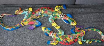 Muurdecoratie Gekko's  beschikbaar voor biedingen