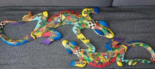 Muurdecoratie Gekko's, Huis en Inrichting, Woonaccessoires | Overige, Ophalen of Verzenden