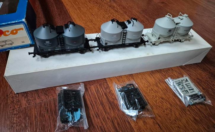 Roco H0 44935 DB Ucs 3 cement silo wagens in nieuwstaat, Hobby en Vrije tijd, Modeltreinen | H0, Nieuw, Wagon, Gelijkstroom, Roco