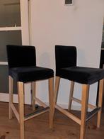 IKEA barkrukken – stevig hout + extra hoezen, Ophalen, Met voetsteun, 60 tot 90 cm, Zo goed als nieuw