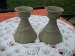 2x groen kandelaar in 1 koop - Ichthus vis religie, Ophalen, Overige materialen, Gebruikt, Groen