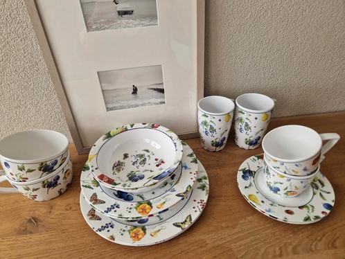Mepal servies Janneke Brinkman fruit&flowers 2pers, Caravans en Kamperen, Kampeeraccessoires, Ophalen of Verzenden