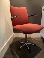 Gispen de wit bureaustoel draaibaar 3314 jaren 60, Huis en Inrichting, Bureaustoelen, Ophalen, Gebruikt, Rood, Bureaustoel