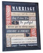 Groot tekstbord Marriage, Ophalen of Verzenden, Nieuw