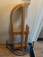 Houten slee, Ophalen, Rugleuning, Gebruikt, Hout