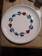 Boerenbont vlaaischaal-Boch 32cm doorsnee, Antiek en Kunst, Ophalen of Verzenden