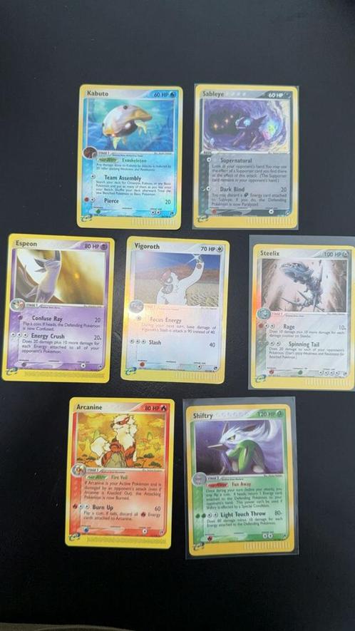 Bundel kaarten van de set EX sandstorm, Hobby en Vrije tijd, Verzamelkaartspellen | Pokémon, Zo goed als nieuw, Meerdere kaarten