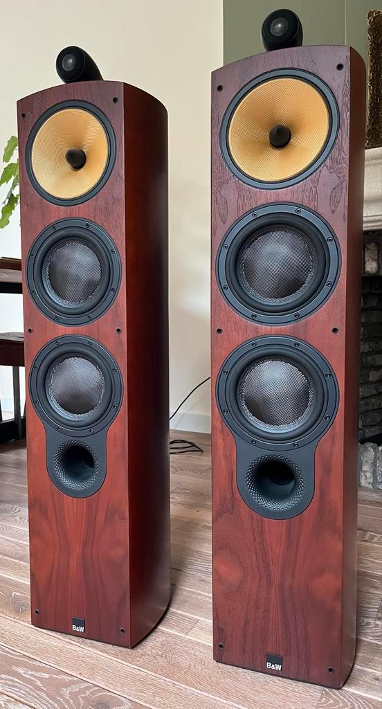 B&W 804s Luidsprekers - Topklasse Geluid!, Audio, Tv en Foto, Luidsprekers, Gebruikt, Front, Rear of Stereo speakers, 120 watt of meer