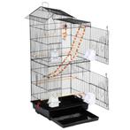 Vogelkooi zwart -  L46 cm x W35.5 cm x H99 cm, Dieren en Toebehoren, Vogels | Hokken en Kooien, Ophalen of Verzenden, Nieuw, Metaal