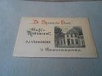 's -GRAVENZANDE  CAFÉ _ RESTAURANT  "DE SPAANSCHE  VLOOT", Ophalen of Verzenden, 1960 tot 1980, Ongelopen, Zuid-Holland