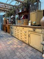 Robuuste werkkast, pure kwaliteit, 290 breed, kasten, lades, Antiek en Kunst, Curiosa en Brocante, Ophalen
