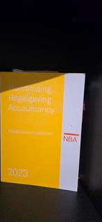 Handleiding Regelgeving Accountancy 2023, Boeken, NBA, Zo goed als nieuw, Beta, HBO