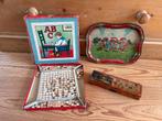 Antiek spel, dienblad en pennendoos, Antiek en Kunst, Antiek | Speelgoed, Ophalen of Verzenden