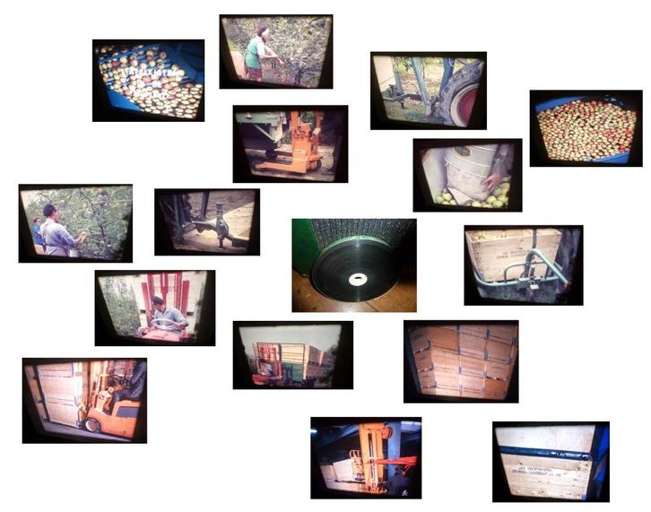 16mm film Werkopie - Stapelkisten - 1966 - kleur heel mooi, Audio, Tv en Foto, Filmrollen, 16mm film, Verzenden