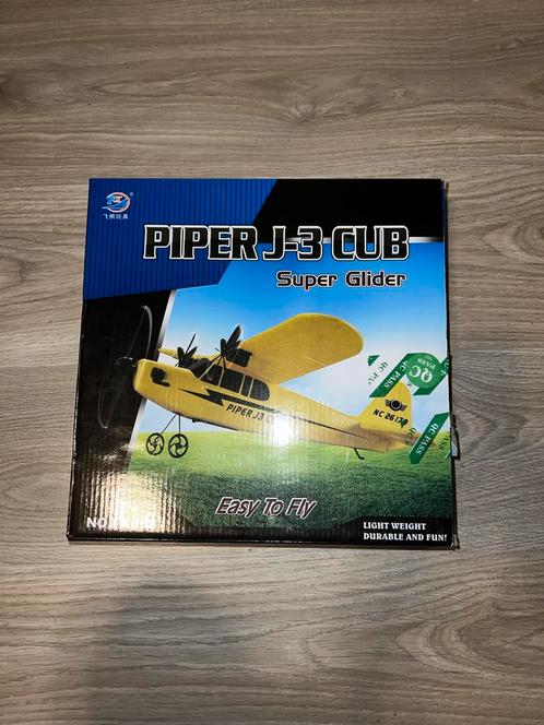 Piper J-3 Cub Super Glider - RC Vliegtuig!, Hobby en Vrije tijd, Modelbouw | Radiografisch | Vliegtuigen, Nieuw, Elektro, RTF (Ready to Fly)