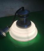 Antieke retro hanglamp - opaline, Gebruikt, Ophalen of Verzenden, Glas, 75 cm of meer
