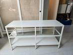 Vittsjö tv meubel ikea wit staal / glas, Ophalen, Gebruikt, 50 tot 100 cm, Glas