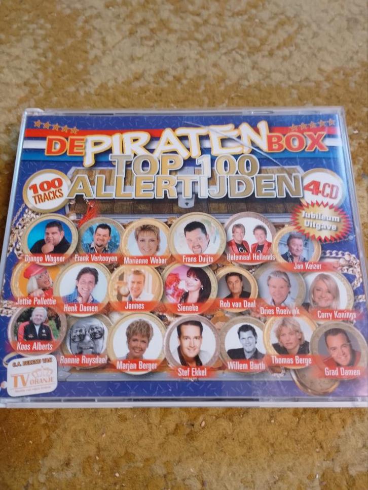 Piraten Top 100 CD Box - 4CD Jubileum Editie, Cd's en Dvd's, Cd's | Nederlandstalig, Ophalen of Verzenden