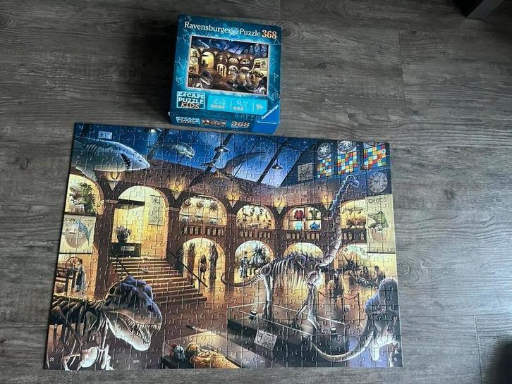 Ravensburger Escape Puzzle Kids 368 stukjes, Hobby en Vrije tijd, Denksport en Puzzels, Zo goed als nieuw, Legpuzzel, Minder dan 500 stukjes