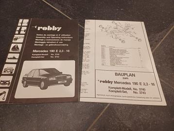 Robbe boekje bouw beschrijving mercedes 190E Nr 3740 beschikbaar voor biedingen