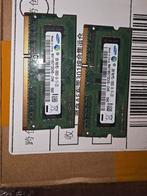 2x 2GB Samsung DDR3 Laptop Geheugen - PC3-10600S, Computers en Software, RAM geheugen, Gebruikt, DDR3, Ophalen of Verzenden, 2 GB