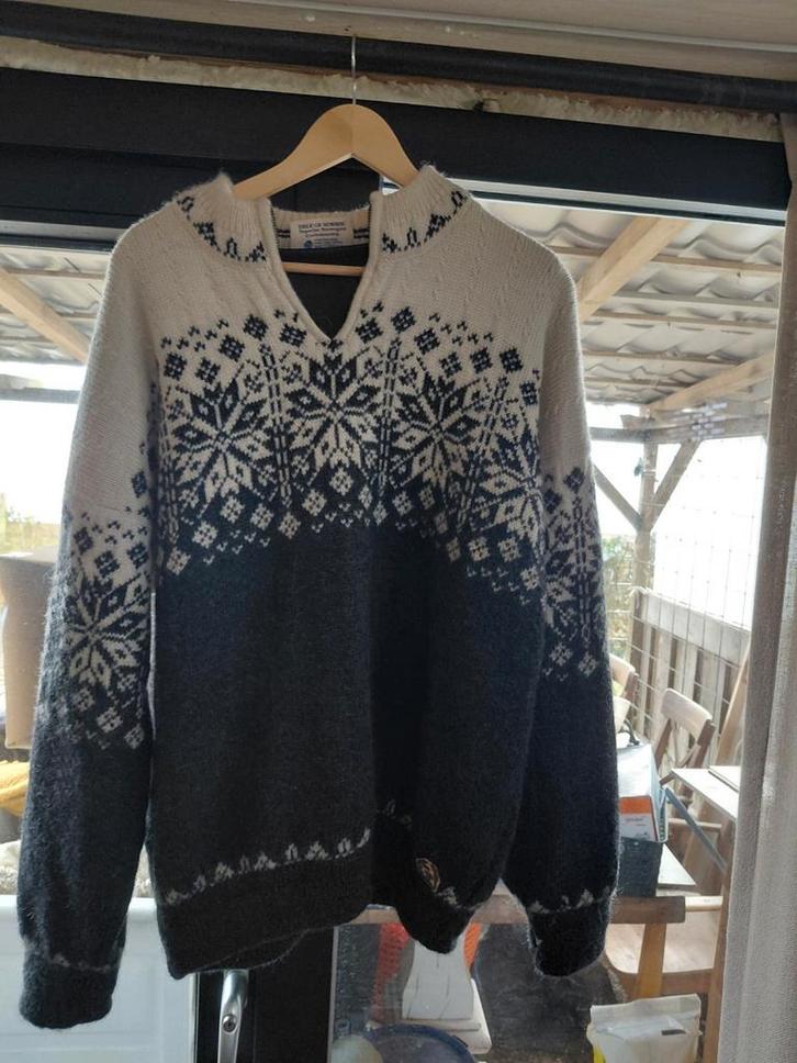 Dale of Norway trui met windstopper - XL, Kleding | Heren, Truien en Vesten, Gedragen, Maat 56/58 (XL), Blauw, Ophalen of Verzenden