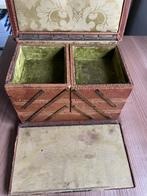 Naaikistje vintage gebruikt, Ophalen of Verzenden, Gebruikt, Groen