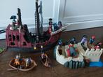 Playmobil groot piraten schip en piraten eiland., Ophalen of Verzenden, Zo goed als nieuw