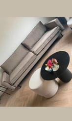 Stijlvolle beige stoffen bank - Vierpersoons, Huis en Inrichting, Banken | Bankstellen, Ophalen, 300 cm of meer, 75 tot 100 cm