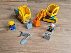 Duplo set bouwplaats, met vrachtwagen en graafmachine, Ophalen of Verzenden, Gebruikt, Complete set, Duplo