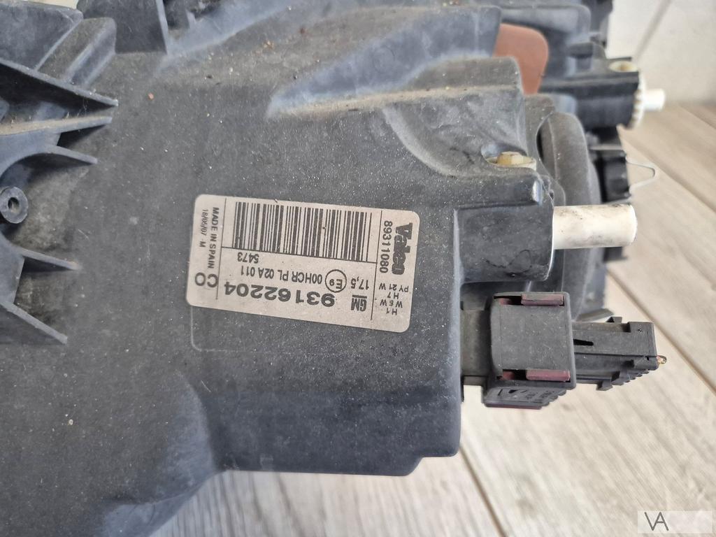 Opel Tigra Twintop 2004 - 2010 koplamp rechts zilver ribbel, Ophalen of Verzenden, Gebruikt, Opel