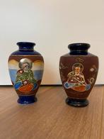 Twee Japanse Satsuma Vaasjes, Ophalen of Verzenden