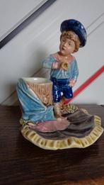 Antiek beeldje asbak Jongen Zeeman gemerkt, Antiek en Kunst, Ophalen